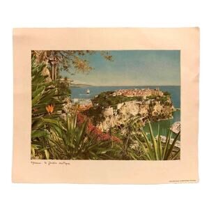 Lithograph of MONACO - LE JARDIN EXOTIQUE - Editions Rivages Print